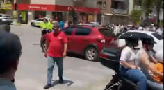 OTOMOBİL İLE MOTOSİKLET ÇARPIŞTI: 1 YARALI