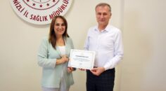 SAĞLIK BAKANI MEMİŞOĞLU TEŞEKKÜR BELGESİ VERDİ