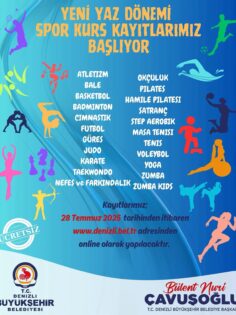 YAZ SPOR KURSLARINDA YENİ DÖNEM KAYITLARI BAŞLIYOR