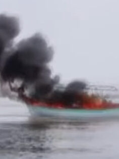 TUR TEKNESİ YANIP BATTI