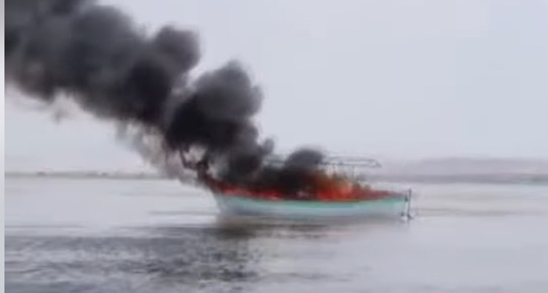 TUR TEKNESİ YANIP BATTI