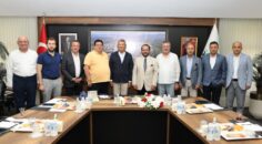 OSB YÖNETİMİNE, MHP İL BAŞKANI’NDAN VE SANAYİCİLERDEN ZİYARET