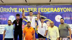 DENİZLİLİ HALTERCİ MEHMET KESMEZ TÜRKİYE ÜÇÜNCÜSÜ