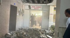 DEVLET HASTANESİ’NDE TAVAN ÇÖKTÜ