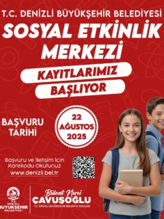 BÜYÜKŞEHİR’İN SOSYAL ETKİNLİK MERKEZLERİNDE YENİ DÖNEM
