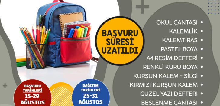 KIRTASİYE DESTEĞİNE BÜYÜK İLGİ