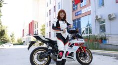 DENİZLİLİ MOTORSİKLETÇİ FATMA BAŞTEPE HEDEF BÜYÜTTÜ