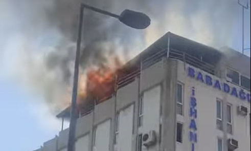 BABADAĞLILAR ÇARŞISI’NDA YANGIN ÇIKTI