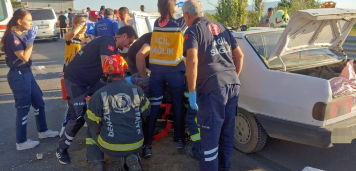 ACIPAYAM’DA KAZA: 1 ÖLÜ, 4 YARALI