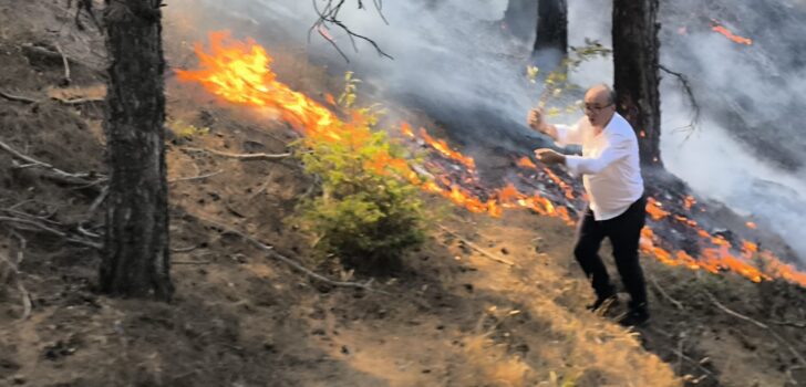 BULDAN’DA 2 HEKTAR ORMAN KÜL OLDU