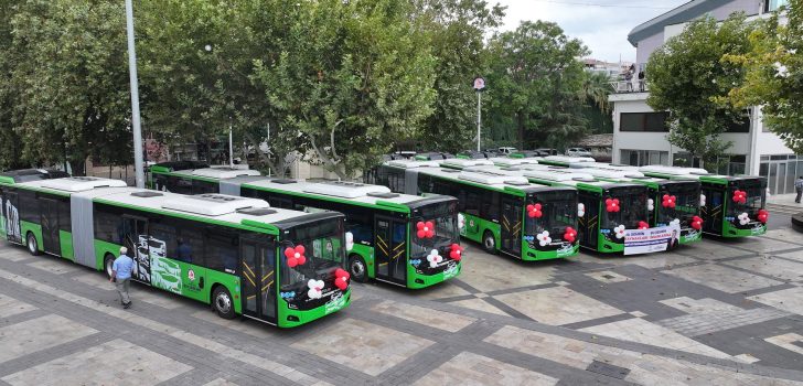 BÜYÜKŞEHİR TOPLU ULAŞIM FİLOSUNA 30 YENİ OTOBÜS KATTI