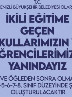 BÜYÜKŞEHİR İKİLİ EĞİTİM GÖREN ÖĞRENCİLERİ YALNIZ BIRAKMADI