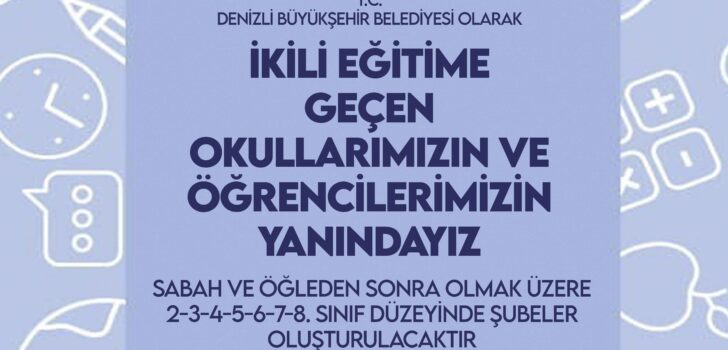 BÜYÜKŞEHİR İKİLİ EĞİTİM GÖREN ÖĞRENCİLERİ YALNIZ BIRAKMADI