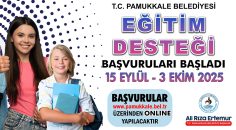 PAMUKKALE’DE EĞİTİM DESTEĞİ BAŞVURULARINDA SON GÜN 3 EKİM