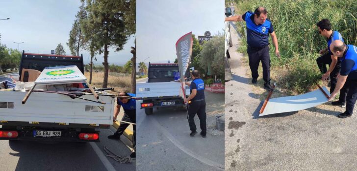 PAMUKKALE YOLUNDA GÖRÜNTÜ KİRLİLİĞİNE GEÇİT YOK
