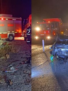 DENİZLİ’DE KAZA: 1 ÖLÜ 4 YARALI