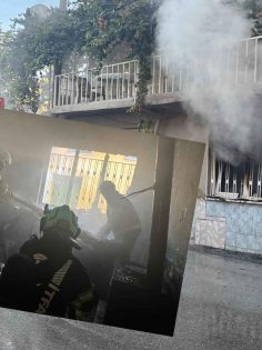 SARAYKÖY’DEKİ YANGINDA EV KÜL OLDU