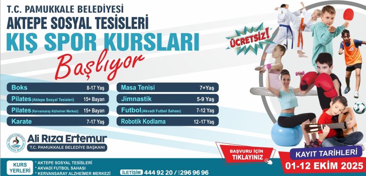 KIŞ SPOR KURSLARI BAŞLIYOR