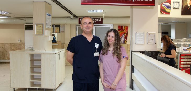 BABA-KIZ AYNI HASTANEDE