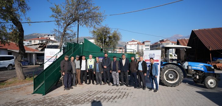 SERİNHİSAR’A MAKİNE DESTEĞİ