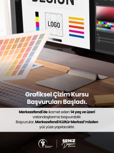 MERKEZEFENDİ’DE GRAFİKSEL ÇİZİM KURSU BAŞVURULARI BAŞLADI