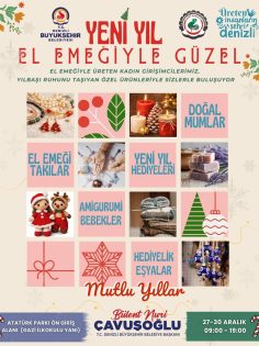 YENİ YIL COŞKUSU KADINLARIN EL EMEĞİYLE TAÇLANIYOR