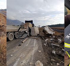 OTOMOBİL, MERMER YÜKLÜ TIRA ÇARPTI: 1 ÖLÜ