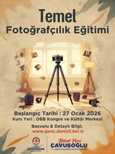 BÜYÜKŞEHİR’DEN GENÇLERE TEMEL FOTOĞRAFÇILIK EĞİTİMİ