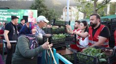 BAŞKARCI’DA BİNLERCE FİDE ÜRETİCİYE DAĞITILDI