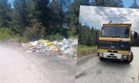 ORMANA HAFRİYAT ATIĞI DÖKMEYE ÇALIŞTI