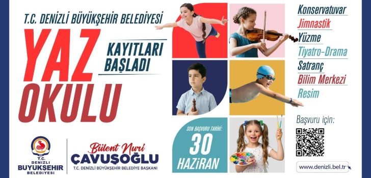 BÜYÜKŞEHİR BELEDİYESİ YAZ OKULU KAYITLARI BAŞLADI
